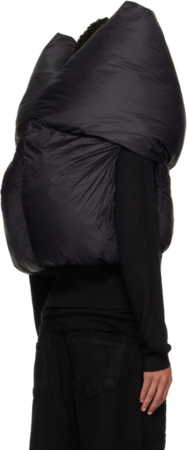 Vest Rick Owens Concordians Anubis Padded High-Collar Vest Sort | DU02E7790 NP, 2