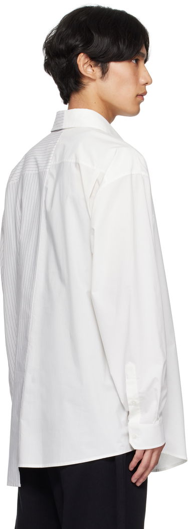 Skjorte Maison Margiela MM6 Maison Margiela Long Sleeve Shirt with Number Print Hvid | SH0DT0025 MTN085, 2