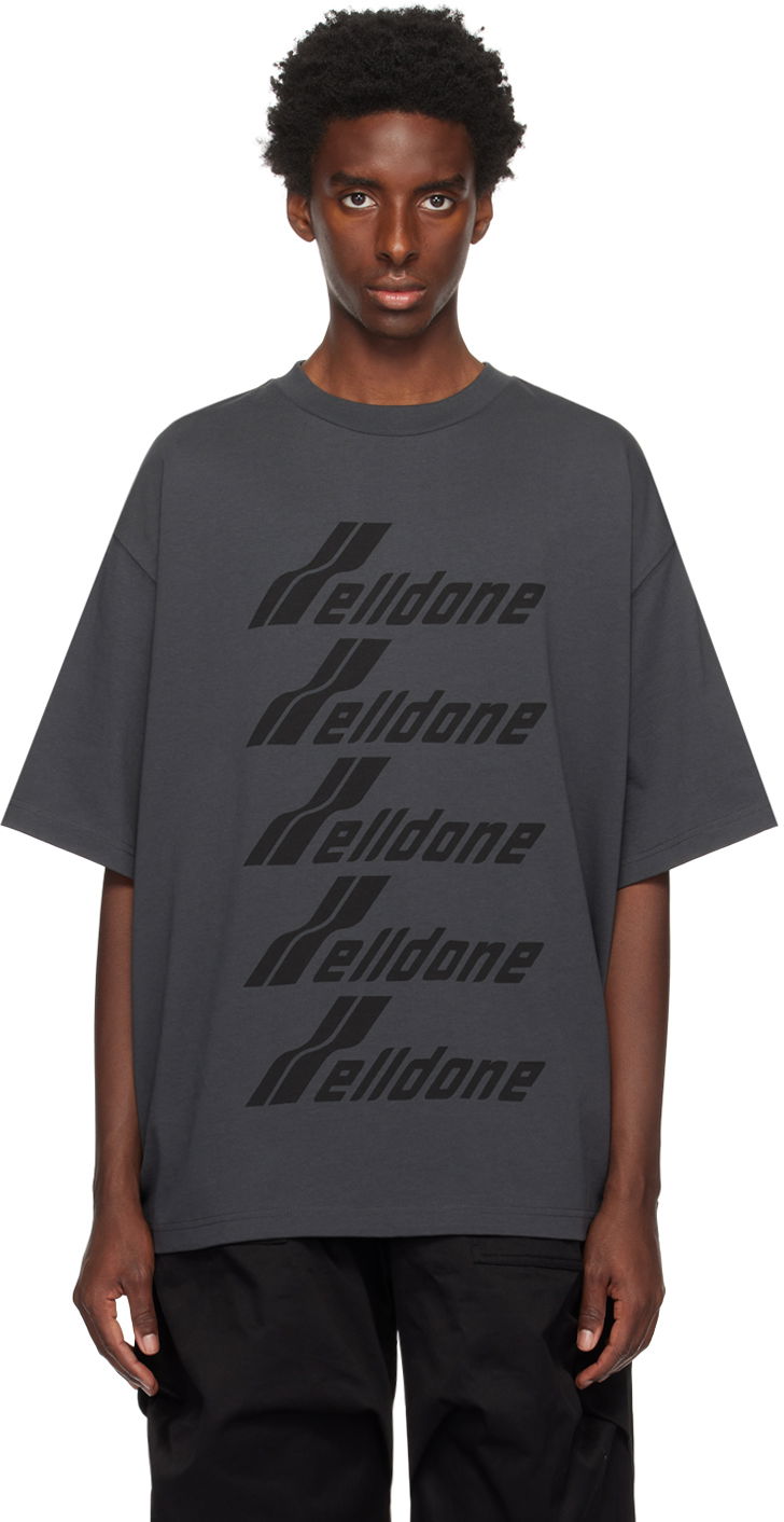T-shirt We11done Printed T-Shirt Grå | WD-TP6-20-074-U-CH