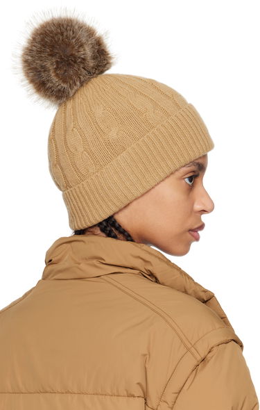 Puffer jakke Moncler Moncler Wool & Cashmere Pom Pom Beanie Brun | K10933B00022M4281, 2