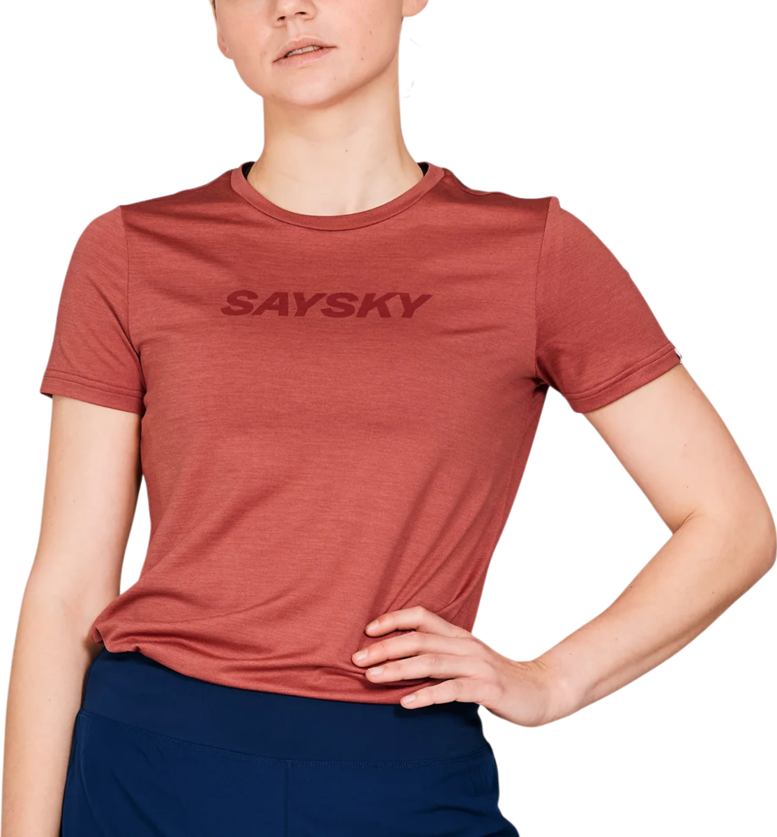 T-shirt Saysky Saysky Pace Logo T-Shirt Rød | nwrss20c5006, 0