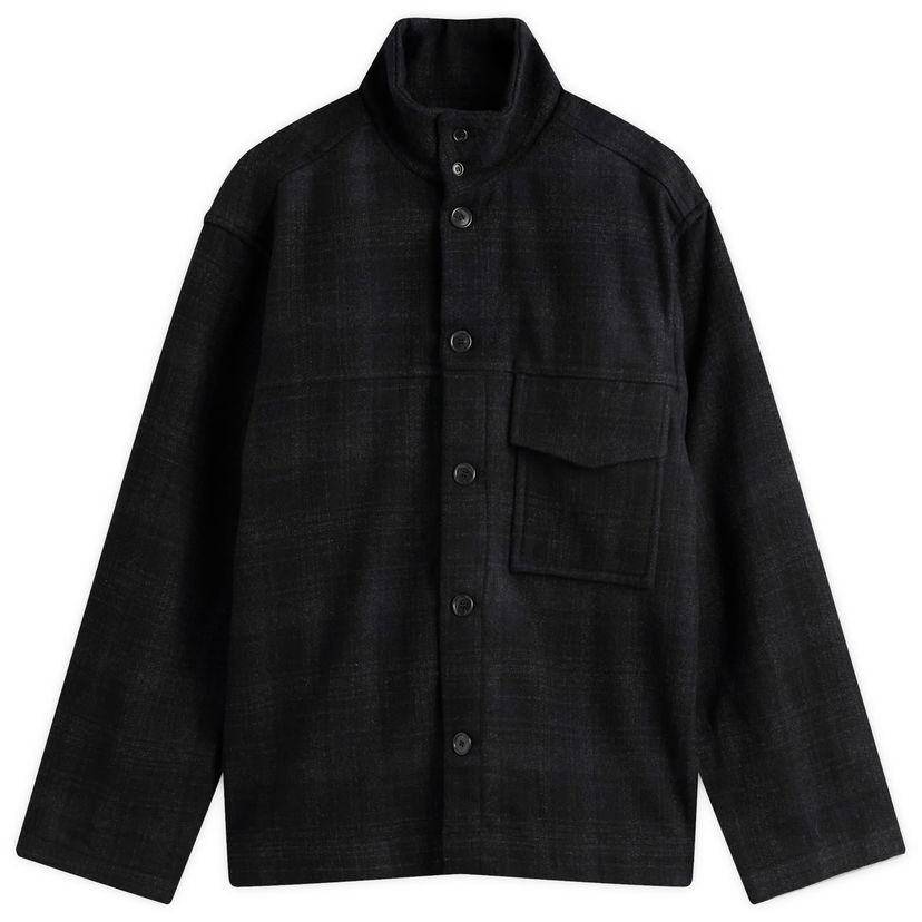 Jakke YMC YMC Cruiser Check Shirt Jacket, Size Small Sort | P5ZAT-01