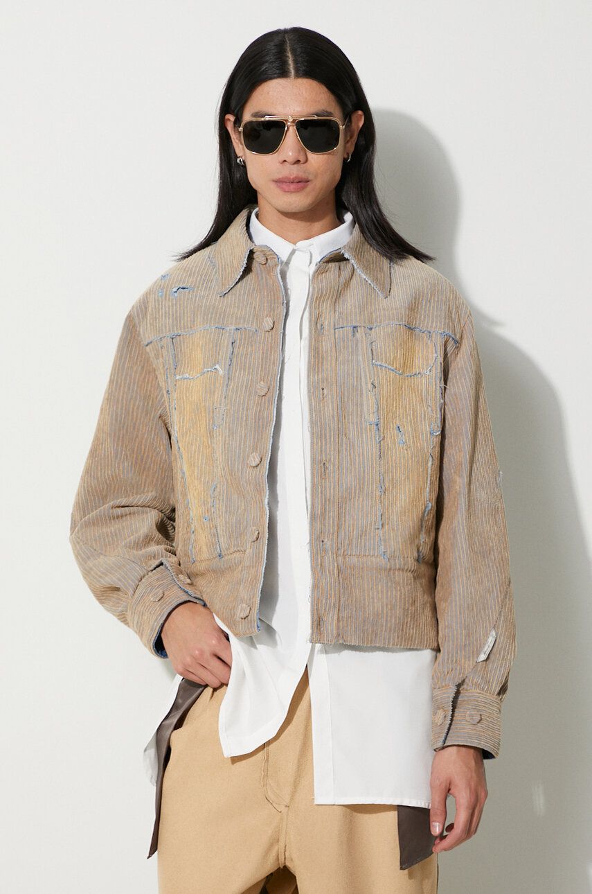 Jakke ADER ERROR Corduroy Trucker Jacket Beige | BMADFWJK1603, 0