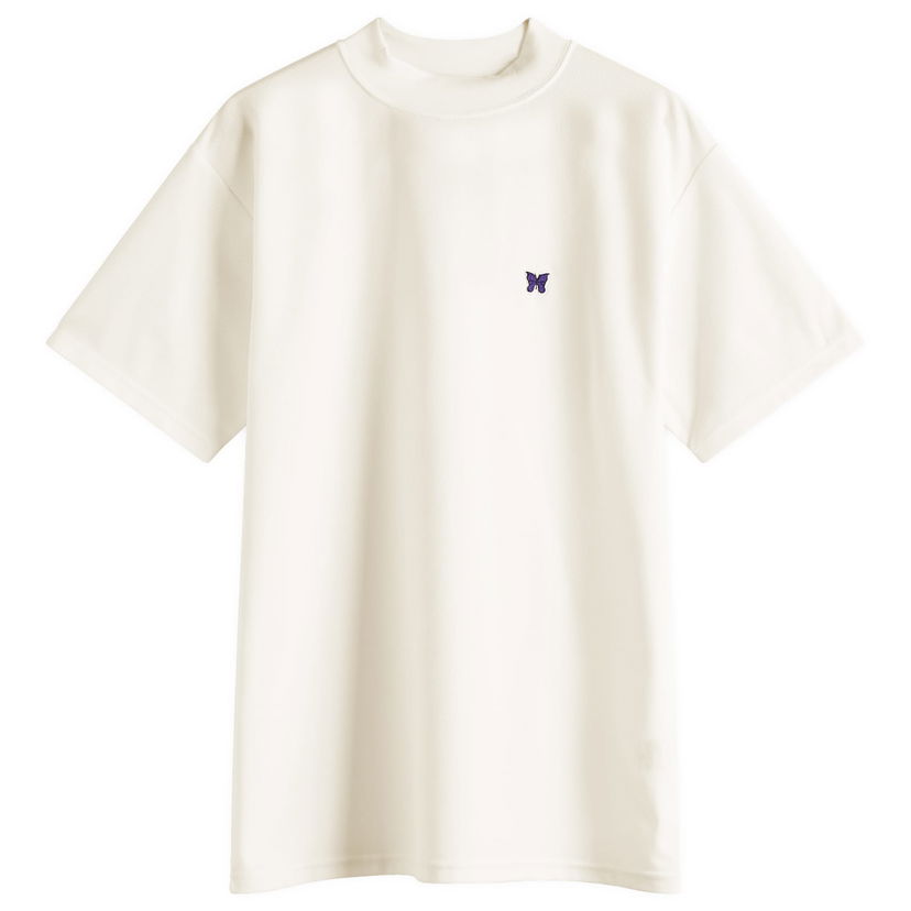 T-shirt Needles Needles Mock Neck T-Shirt, Size Medium Hvid | QV353-A