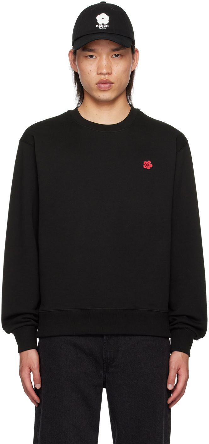T-shirt KENZO Black Paris Boke Flower Sweatshirt Sort | FE65SW2234MF