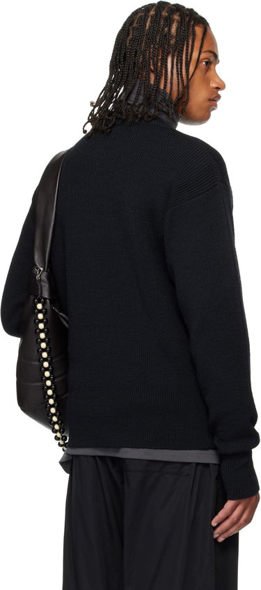 Sweater LEMAIRE LEMAIRE Boxy Round Neck Sweater Sort | TO1419 LK1042, 2