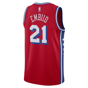 Jersey Jordan Dri-FIT NBA Philadelphia 76ers Statement Edition Swingman Jersey Rød | DO9539-658, 2