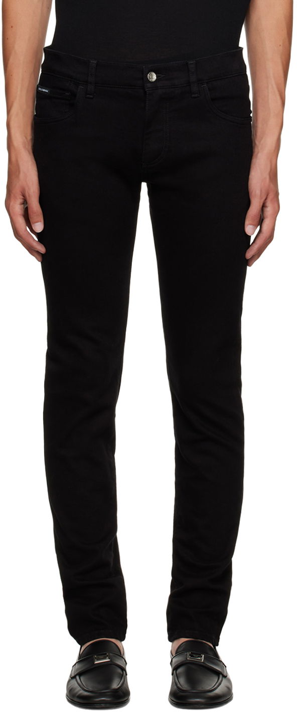 Jeans Dolce & Gabbana Black Skinny Jeans Sort | GY07LDG8HD1