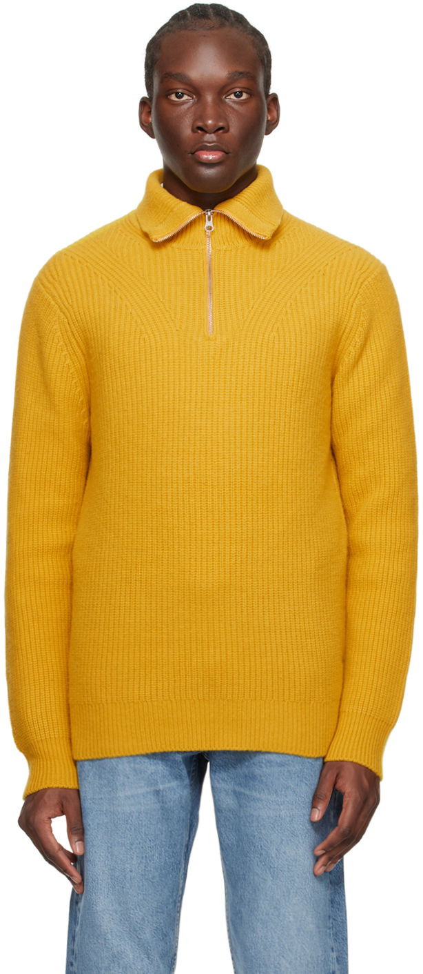 Sweater Samsoe Samsoe Samsøe Samsøe Jacks Quarter-Zip Sweater Gul | M23400074