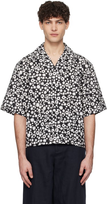 Skjorte Marni Marni Pop Fields Motif Shirt Sort | CUMU0330S2 UTC463, 0