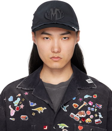 Kasket Maison MIHARA YASUHIRO Maison MIHARA YASUHIRO CA4LA Edition Crushed Detail Cap Sort | A14AC401, 0