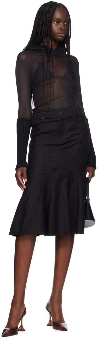 Nederdel Miaou Miaou Gaudi Midi Skirt Sort | 4004TWBLK, 3