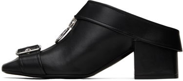 Sneakers og sko Courrèges Leather Mules With Buckle Sort | 124SCS096CV0027, 2
