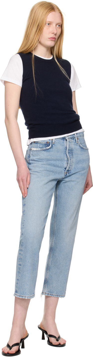Jeans AGOLDE AGOLDE 90's Crop Mid Rise Straight Jeans Blå | A173H-1206, 3
