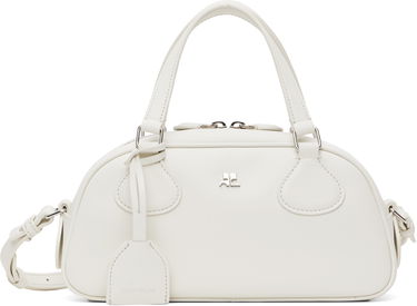 Håndtaske Courrèges Courrèges Friday Bowling Leather Bag Hvid | 125GSA167CR0065, 0