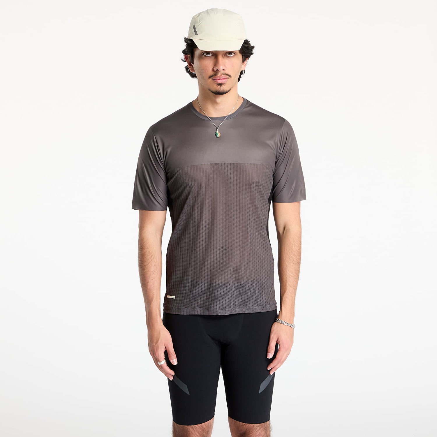 T-shirt Soar Running SOAR Hot Weather T-Shirt Grå | SS25-ST4M-BLK, 0