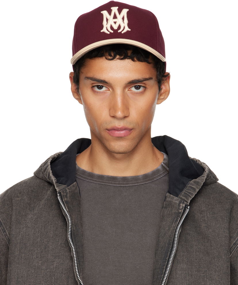 Kasket AMIRI AMIRI Two Tone Canvas Cap Bourgogne | AMHACP1068