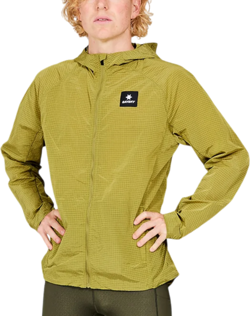 Vindjakke Saysky Saysky Clean Hooded Jacket Grøn | mmrja30c409