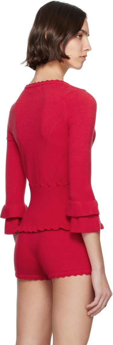 Sweater GUIZIO Guizio Mathilde Knitted Cardigan Rød | S25111S052, 2