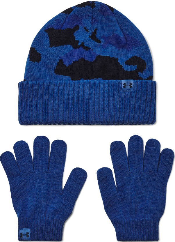Handsker Under Armour Camouflage Beanie and Gloves Set Blå | 1386641-432, 0