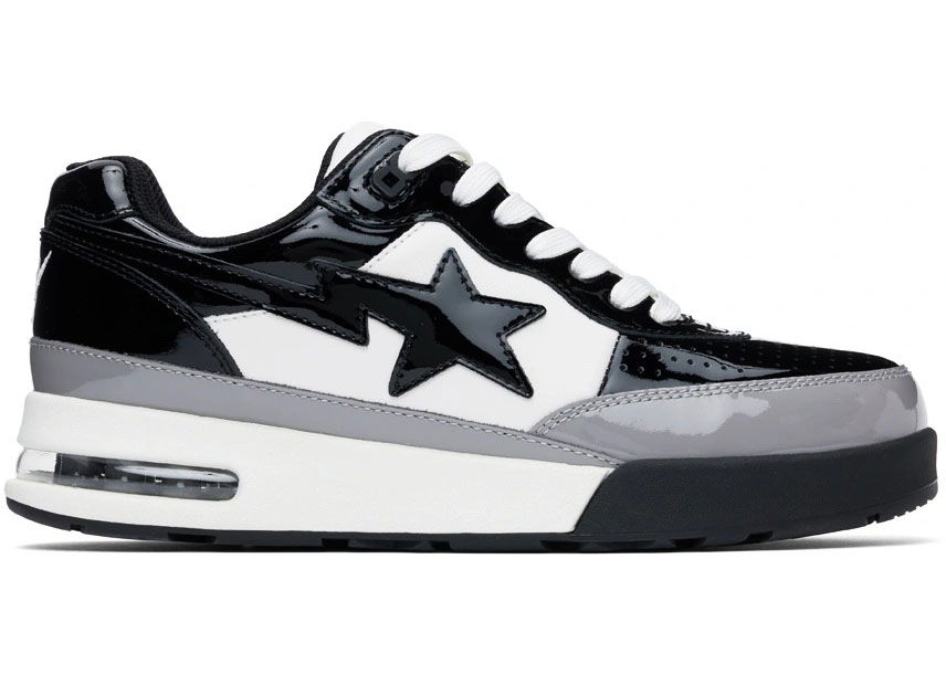 Sneakers og sko BAPE Road Sta "Black White" Sort | 1J20-191-009-BLK, 0