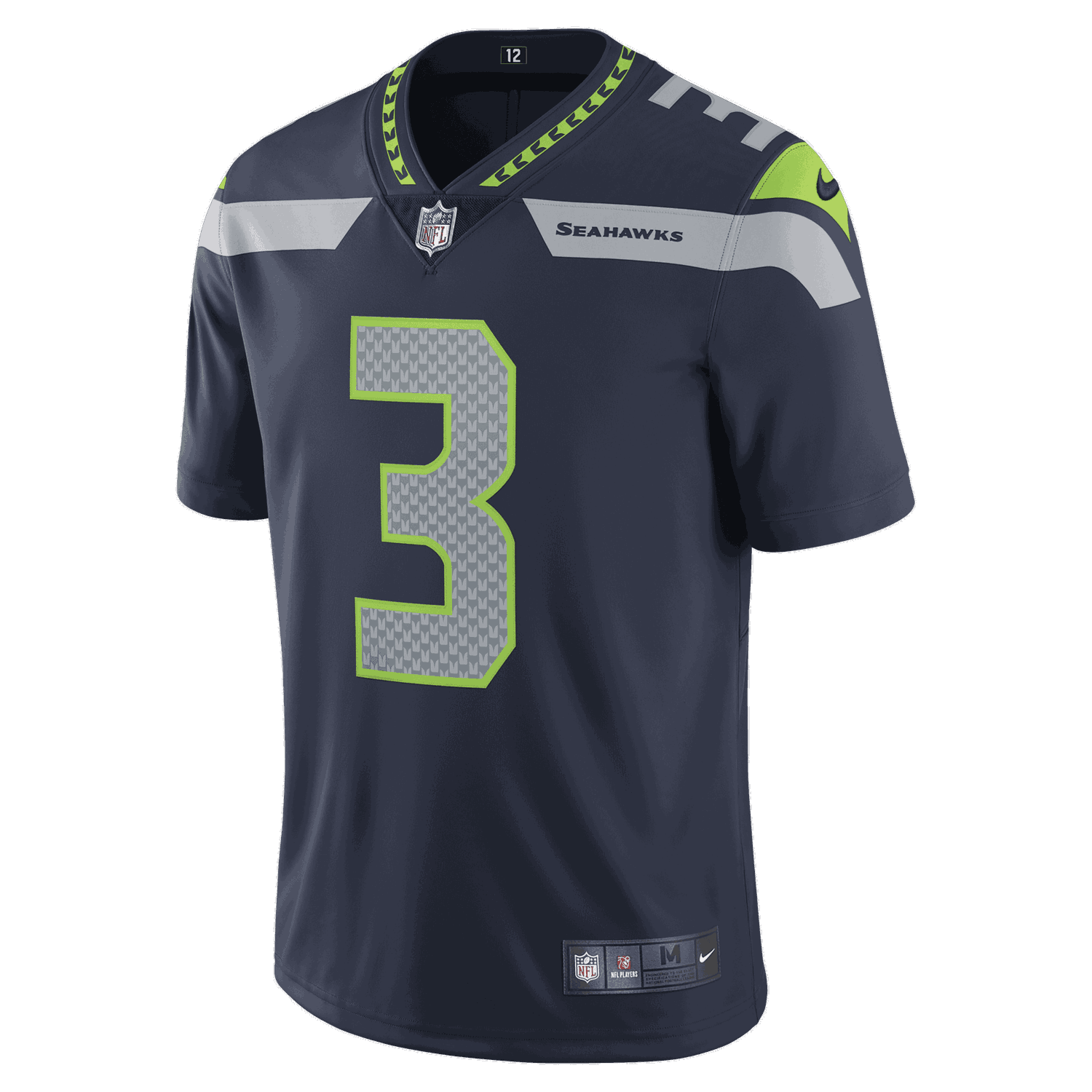 Jersey Nike NFL Seattle Seahawks Vapor Untouchable Jersey (Russell Wilson) Mørkeblå | DN2062-419, 0