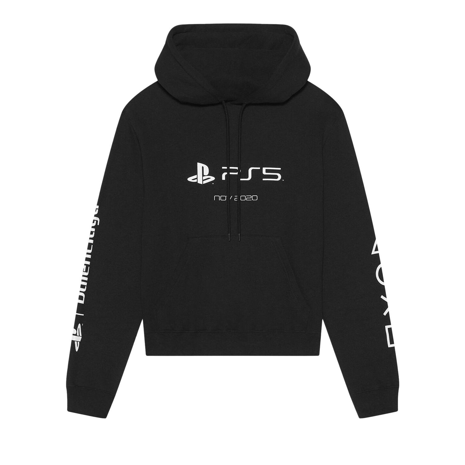 Sweatshirt Balenciaga Playstation Shrunk Hoodie Sort | 657034 TKVF4 1070, 1