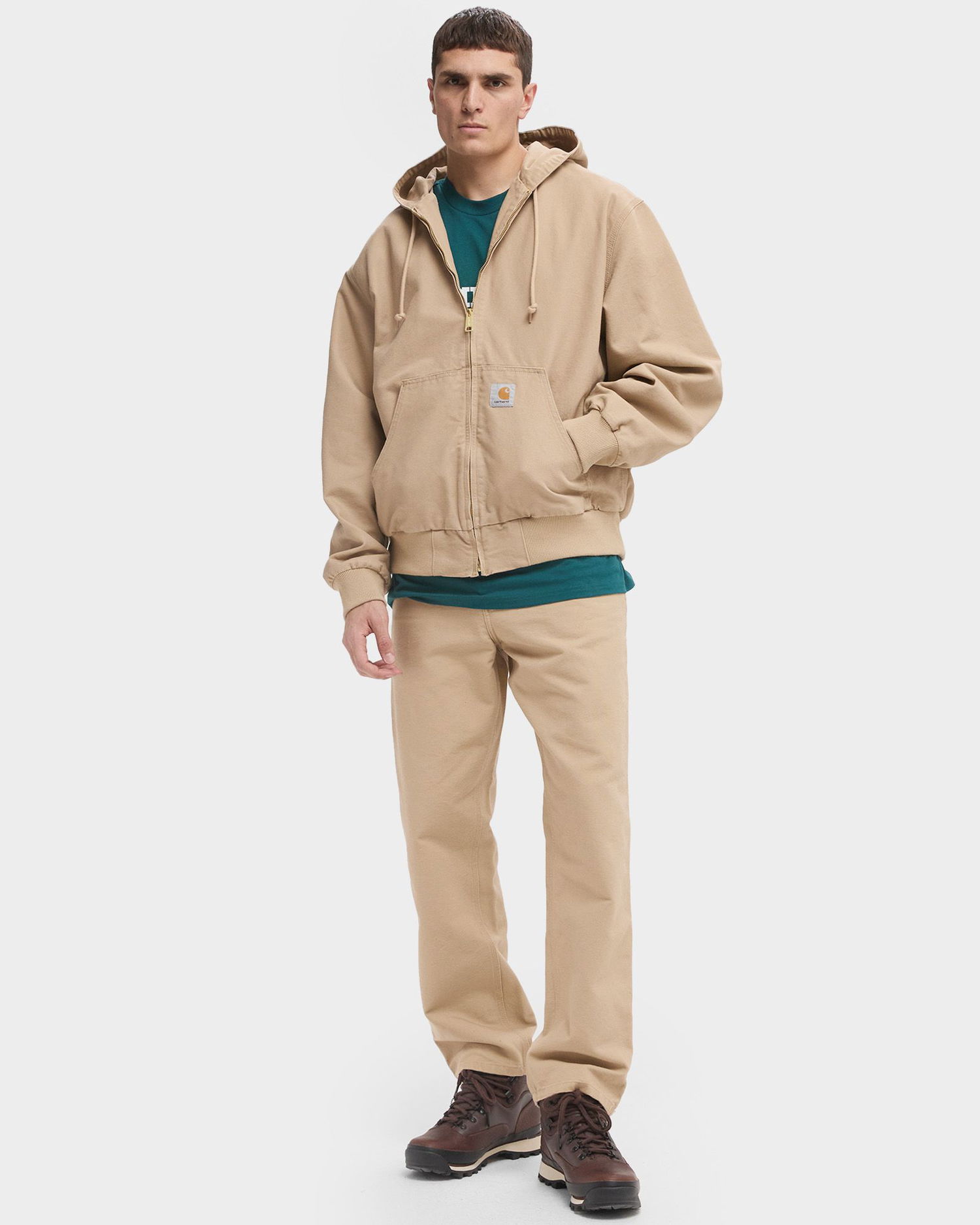 Sweatshirt Carhartt WIP Hooded Active Jacket Beige | I034311_07E_02, 0