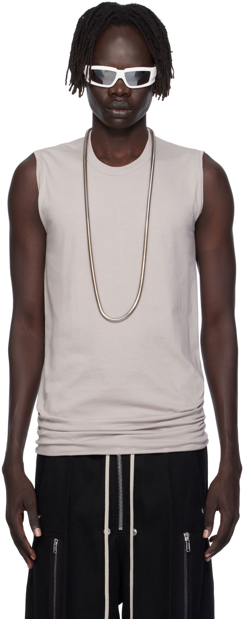 Tanktop Rick Owens Rick Owens Concordians Basic Tank Top Beige | RU02E1151 JA