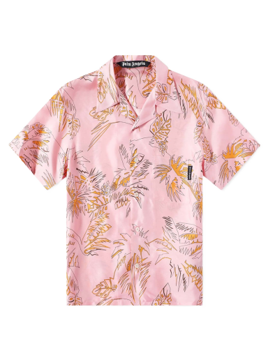 T-shirt Palm Angels Palms All-Over Vacation Lyserød | PMGA110S22FAB0033076