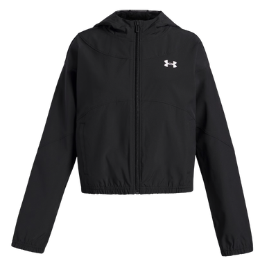 Vindjakke Under Armour Rival Hooded Woven Jacket Sort | 6004181-004, 0
