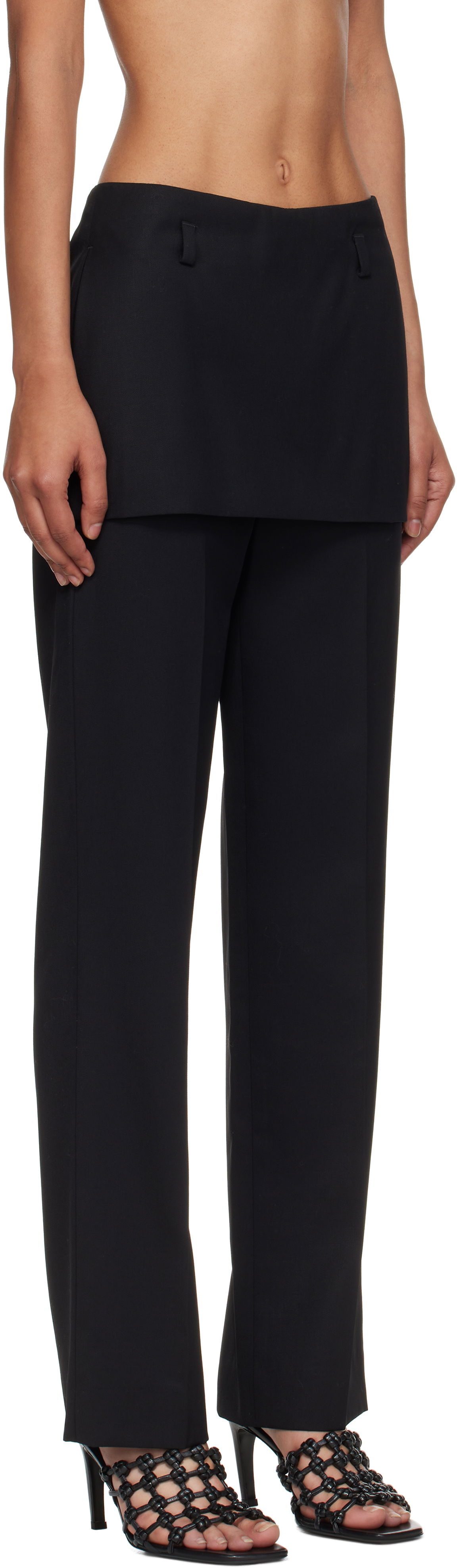 Bukser TOTEME TOTEME Skirt Trousers Sort | 253-WRB0284-FB0435, 1