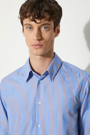 Skjorte Paul Smith Paul Smith Regular Fit Striped Cotton Shirt Blå | M1R.700Y.N02387, 4