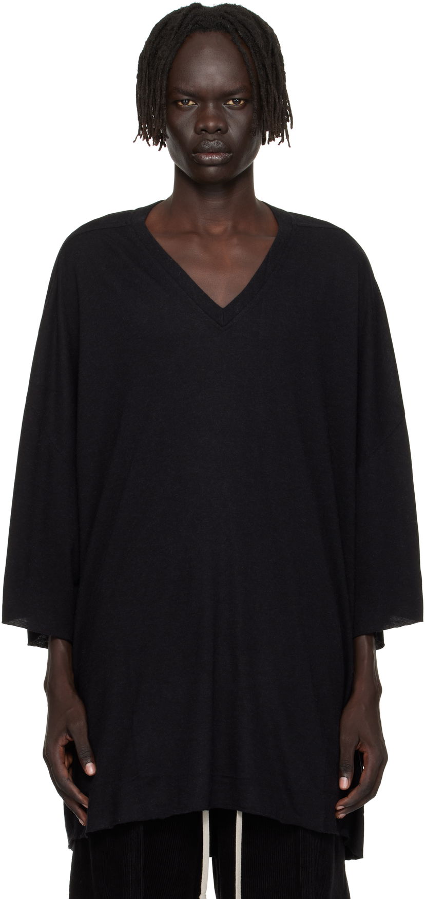 T-shirt Rick Owens Rick Owens Concordians V Tommy T-Shirt Sort | RU02E1279 JR