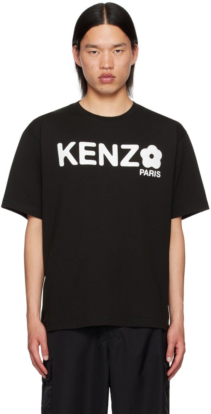 T-shirt KENZO Black Paris Boke Flower 2.0 T-Shirt Sort | FE65TS4724SG