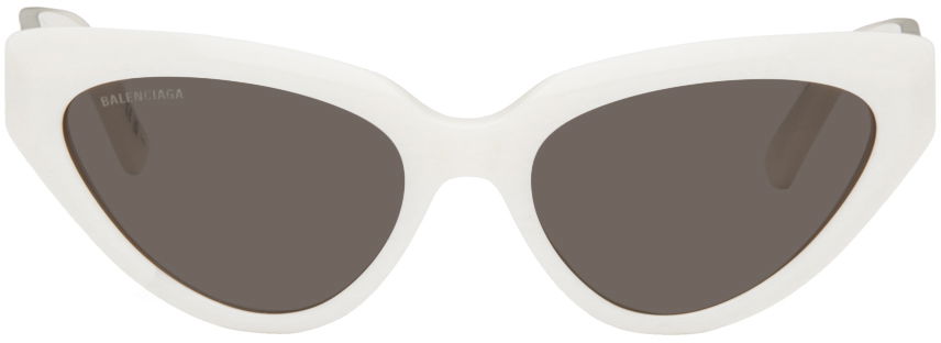 Solbriller Balenciaga Cat-Eye Hvid | BB0270S, 0