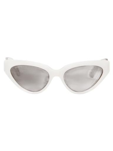 Solbriller Balenciaga Cat-Eye Hvid | BB0270S
