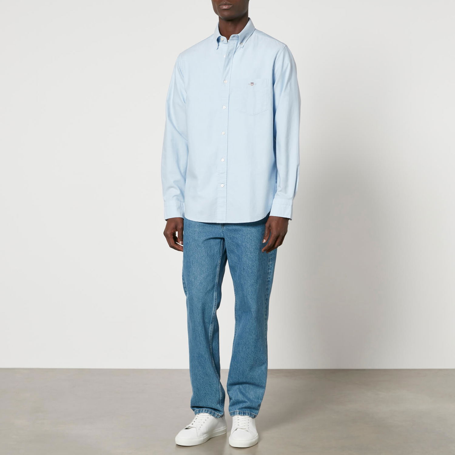 Skjorte GANT GANT Oxford Cotton Shirt Blå | 3000200-455, 0