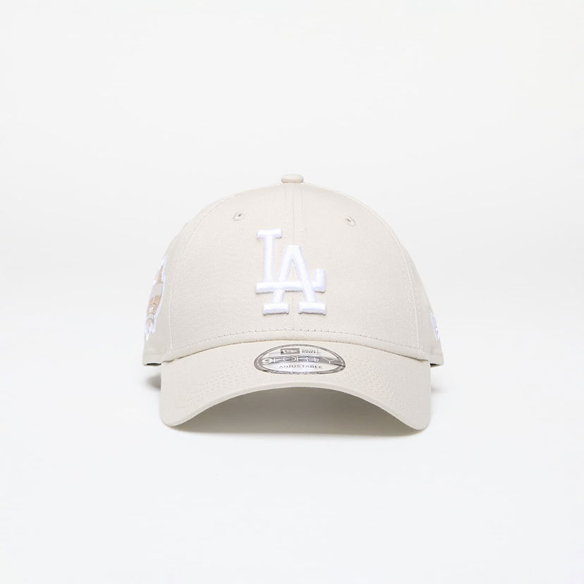 Kasket New Era Los Angeles Dodgers MLB Side Patch 9FORTY Adjustable Cap Beige | 60435129