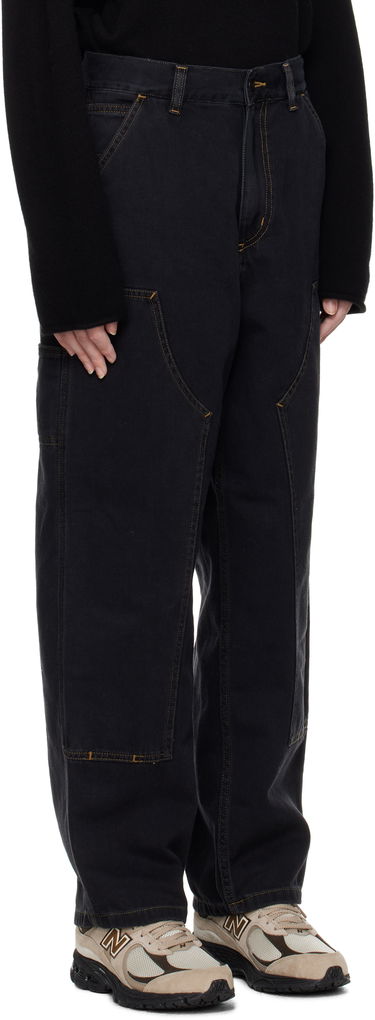 Cargo bukser Carhartt WIP Double Knee Denim Work Pants Sort | I034229 8906, 1