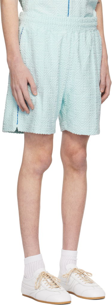 Shorts Casablanca Monogram Towelling Shorts Blå | MPS25-JTR-113-01, 1