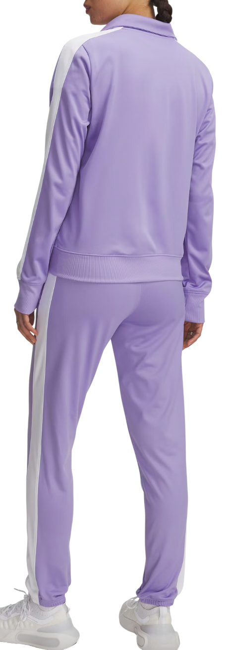 Træningsdragt Under Armour Tricot Full-Zip Tracksuit with Contrast Stripes Lilla | 1365147-538, 1