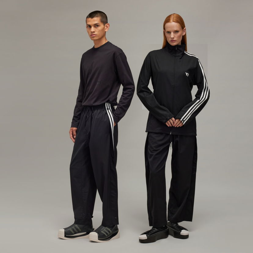 Bukser Y-3 Refined Wool 3-Stripes Pants Sort | IW7463