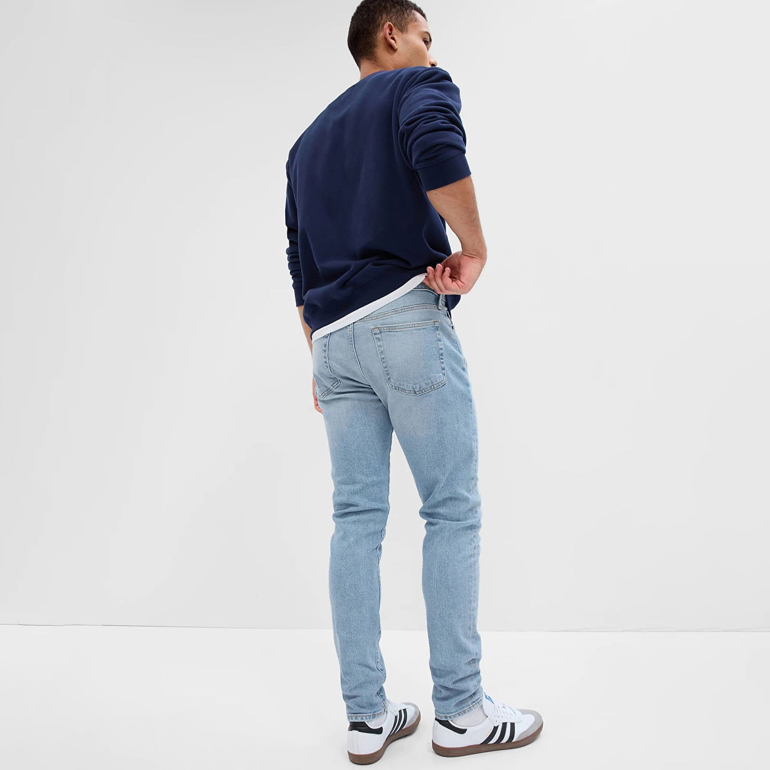 Bukser GAP Pants Denim Pants Slim Taper Light Wash W32/L32 Blå | 543889-00, 1