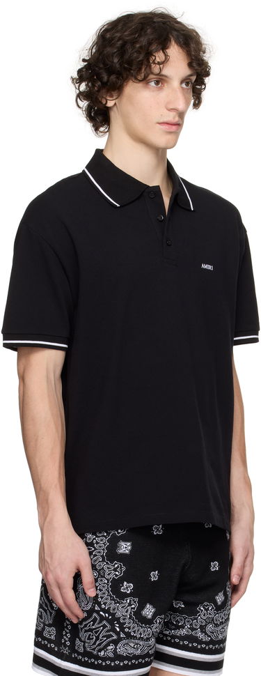 Polo skjorte AMIRI AMIRI Polo With Tipping Sort | AMJYPO1018, 1
