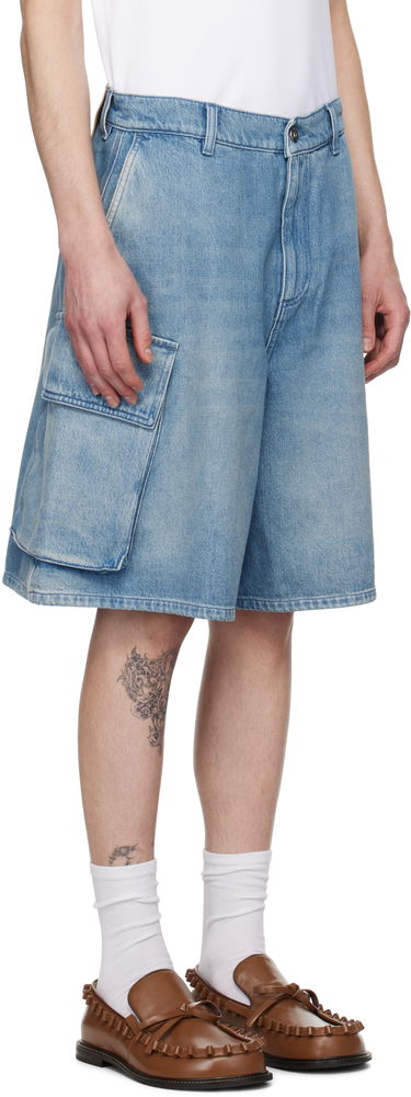 Shorts JW Anderson JW Anderson Cargo Denim Shorts Blå | DT0108-PG1735, 4
