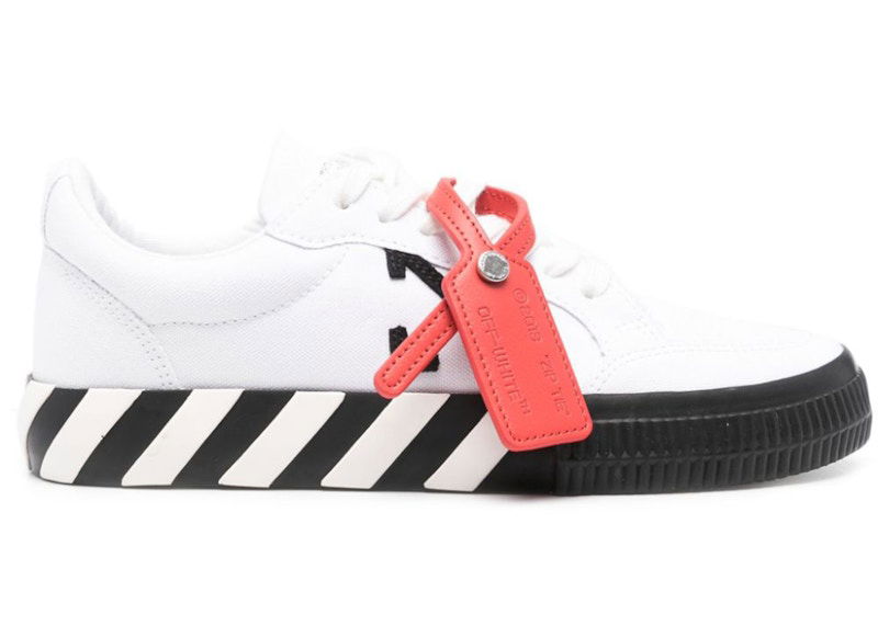 Sneakers og sko Off-White Vulcanized Low Canvas White Black Ice W Hvid | OWIA272C99FAB0050110, 0