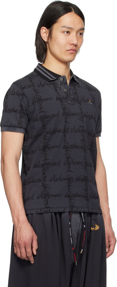 Polo skjorte Vivienne Westwood Vivienne Westwood Classic Signature Polo Grå | 2H01000I-J008T-, 1