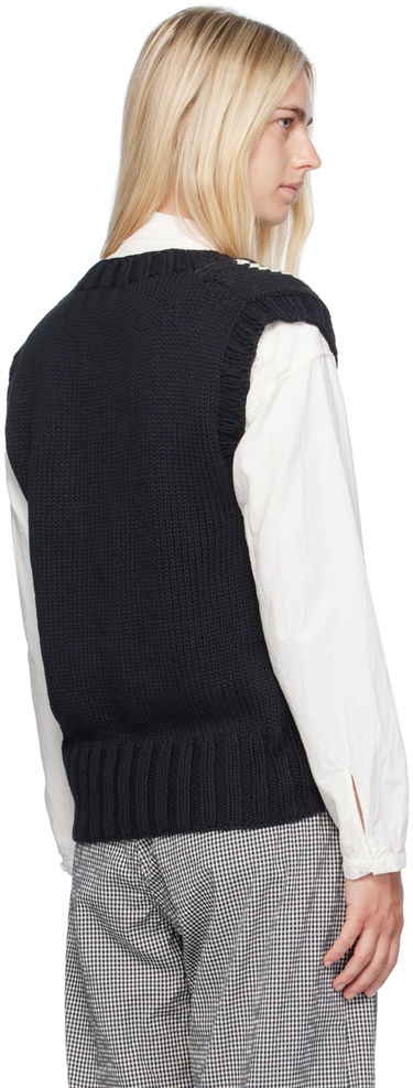 Vest YMC YMC Heidi Floral Knit Vest Sort | Q8WMA, 2
