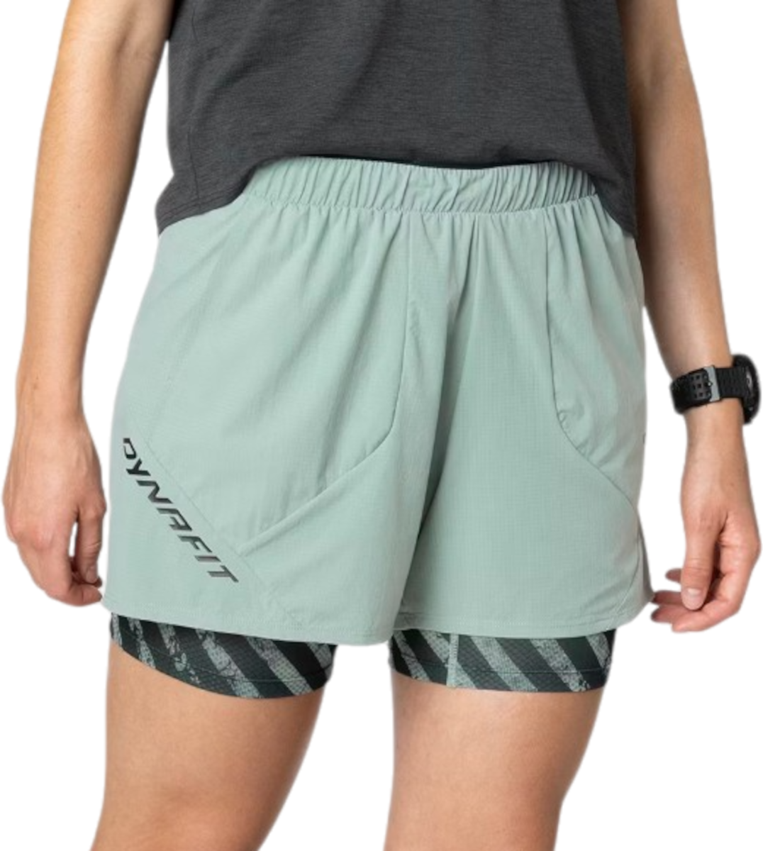 Shorts Dynafit Trail 2-in-1 Running Shorts Grøn | 08-0000071921-5421, 0